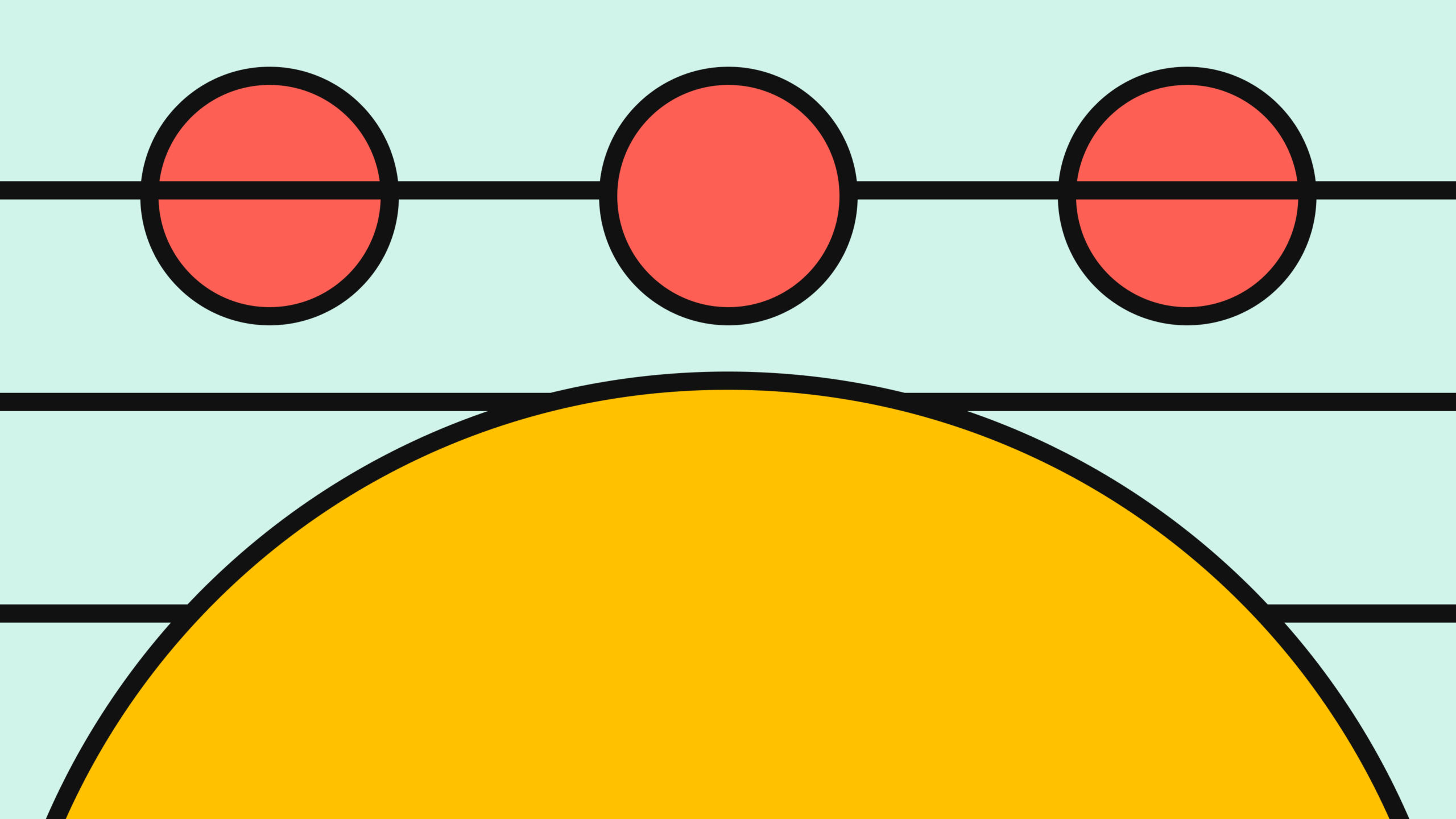 Image showing circles behind lines of automation with one circle breaking free
